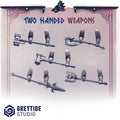 Primal Hounds Two Handed (5 Pieces) – 3D printed weapons for 40k miniatures, New Zealand