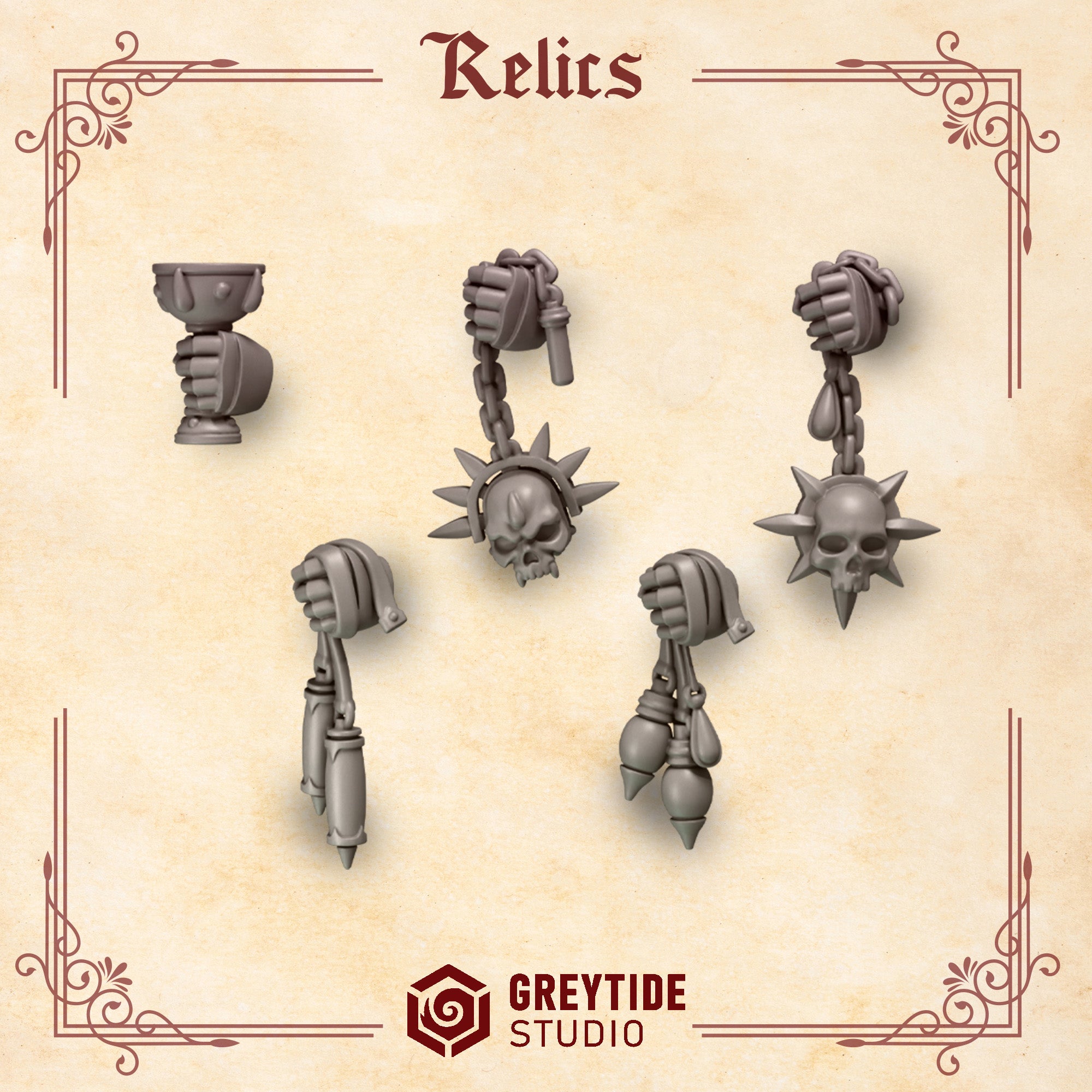 Crimson Lords Relics (5 Pieces)