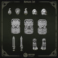 Eternal Pilgrims Roman Set (12 Pieces) – 3D printed shoulder pads for 40k miniatures, New Zealand