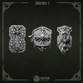 Eternal Pilgrims Shields - Set 1 (3 Pieces) – 3D printed bits for 40k miniatures, New Zealand