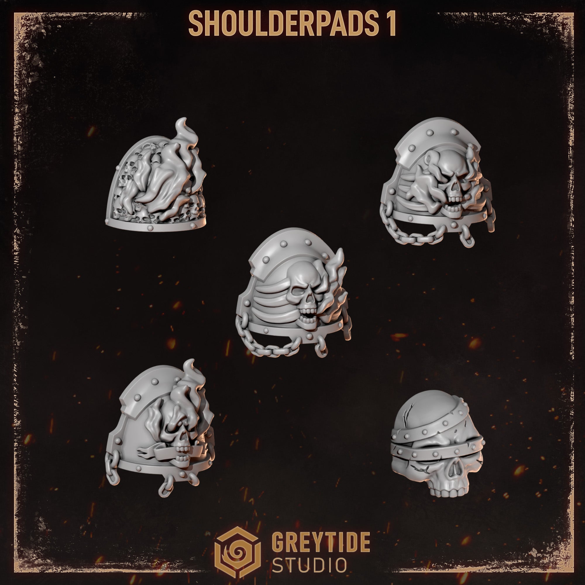 Cursed Company Shoulder Pads - Set 1 (5 Pieces)