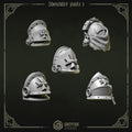 Eternal Pilgrims Shoulder Pads - Set 1 (5 Pieces) – 3D printed shoulder pads for 40k miniatures, New Zealand