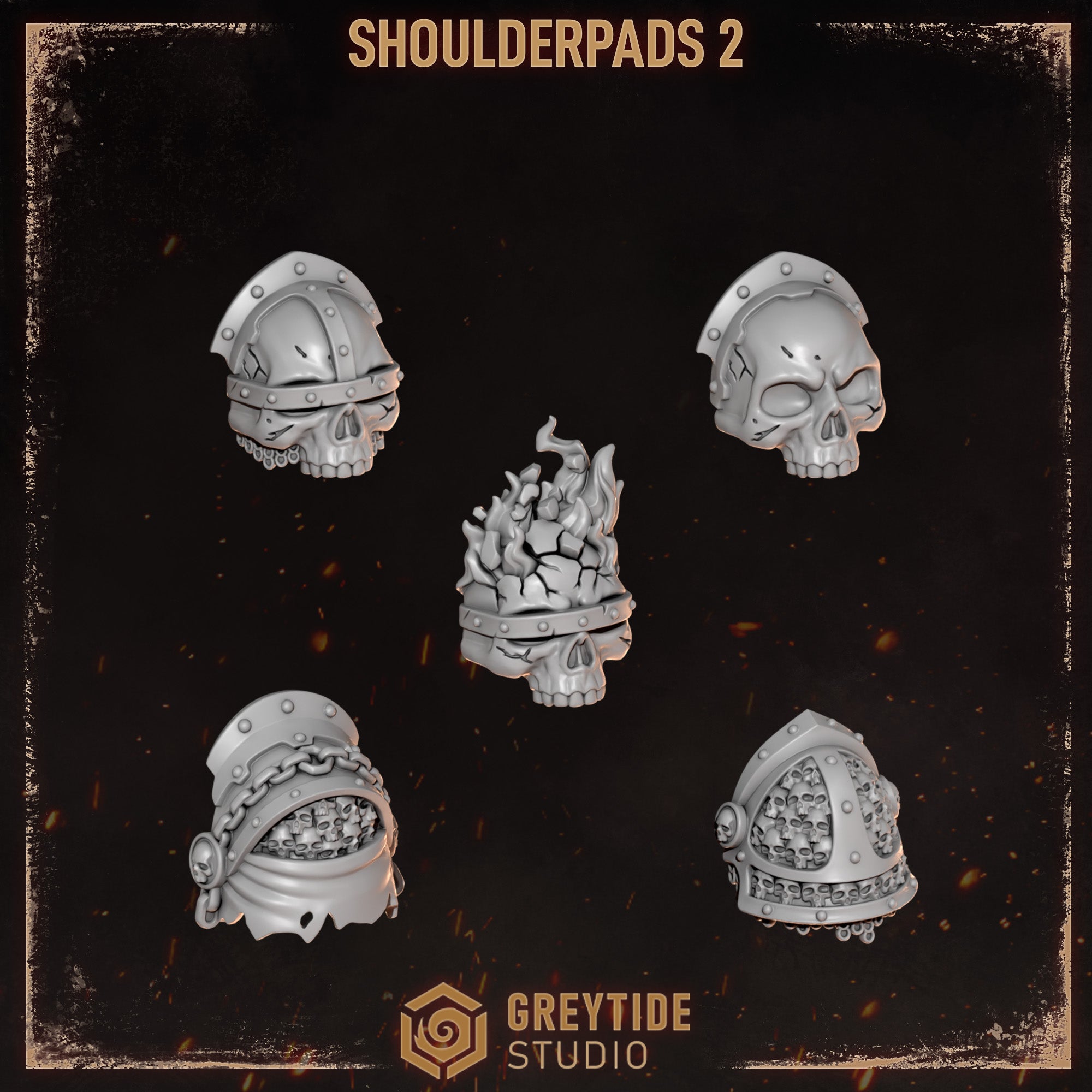 Cursed Company Shoulder Pads - Set 2 (5 Pieces)