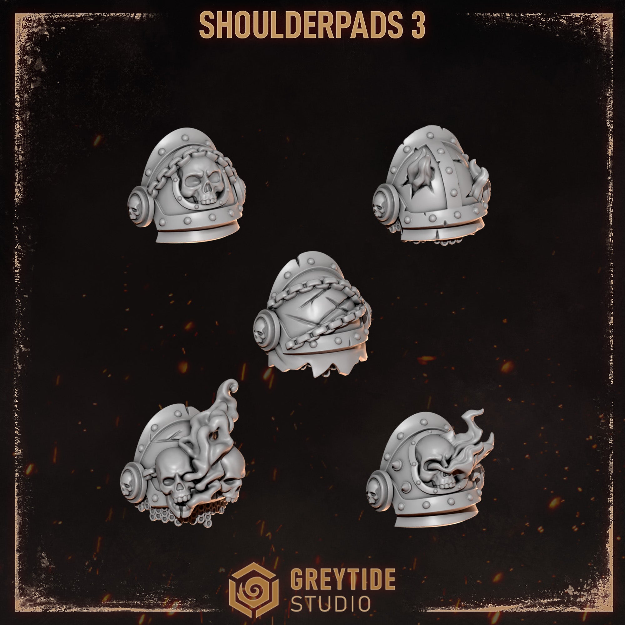 Cursed Company Shoulder Pads - Set 3 (5 Pieces)
