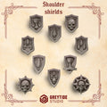 Crimson Lords Shoulder Shields (10 Pieces)