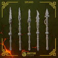 Anvil Wardens Spears (5 Pieces) – 3D printed weapons for 40k miniatures, New Zealand