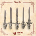 Crimson Lords Swords (5 Pieces)