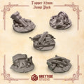 Crimson Lords  Base Toppers - Jump pack 32mm (5 Pieces)