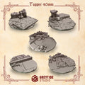 Crimson Lords  Base Toppers - 40mm (5 Pieces)