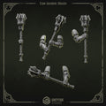 Eternal Pilgrims Mauls (4 Pieces) – 3D printed weapons for 40k miniatures, New Zealand