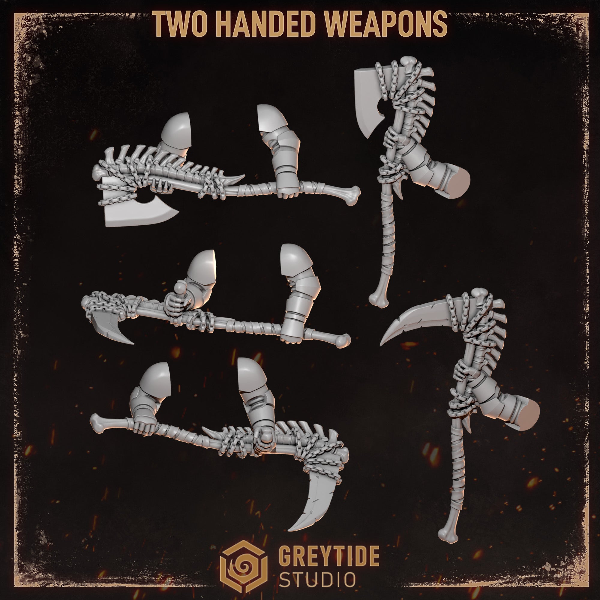 Cursed Company Two Handed Melee Weapons (5 Pieces)