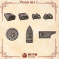 Crimson Lords Vehicle bits - Set 2 (7 Pieces)