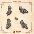 Crimson Lords Wrist Guns (8 Pieces - 4 arms & 4 hands)