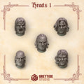 Crimson Lords Heads - Set 1 (5 Pieces)