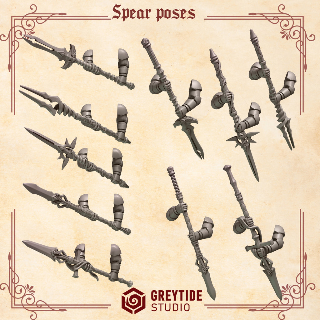 Crimson Lords Spears (5 Pieces)